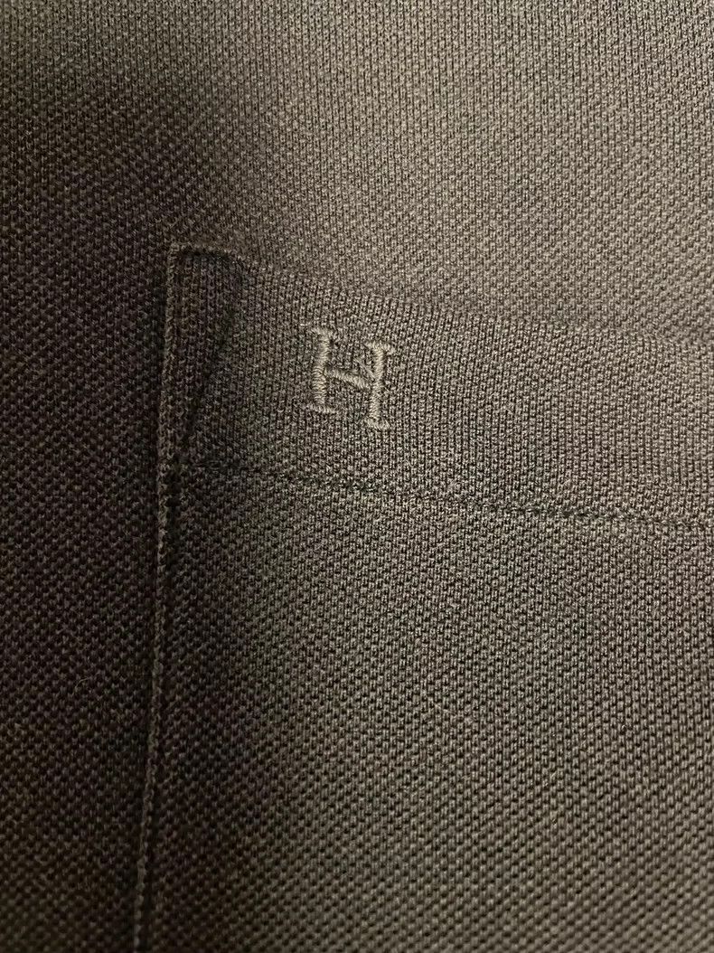 Hermes Hermes Short Sleeve Polo Shirt in Navy Size US L / EU 52-54 / 3 - 6 Thumbnail
