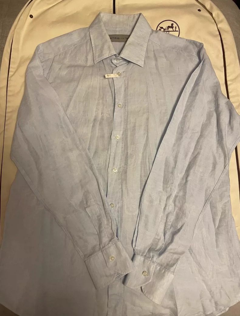 Emporio Armani ETRO Men's Long Sleeve Shirt with Print Size US L / EU 52-54 / 3 - 5 Thumbnail