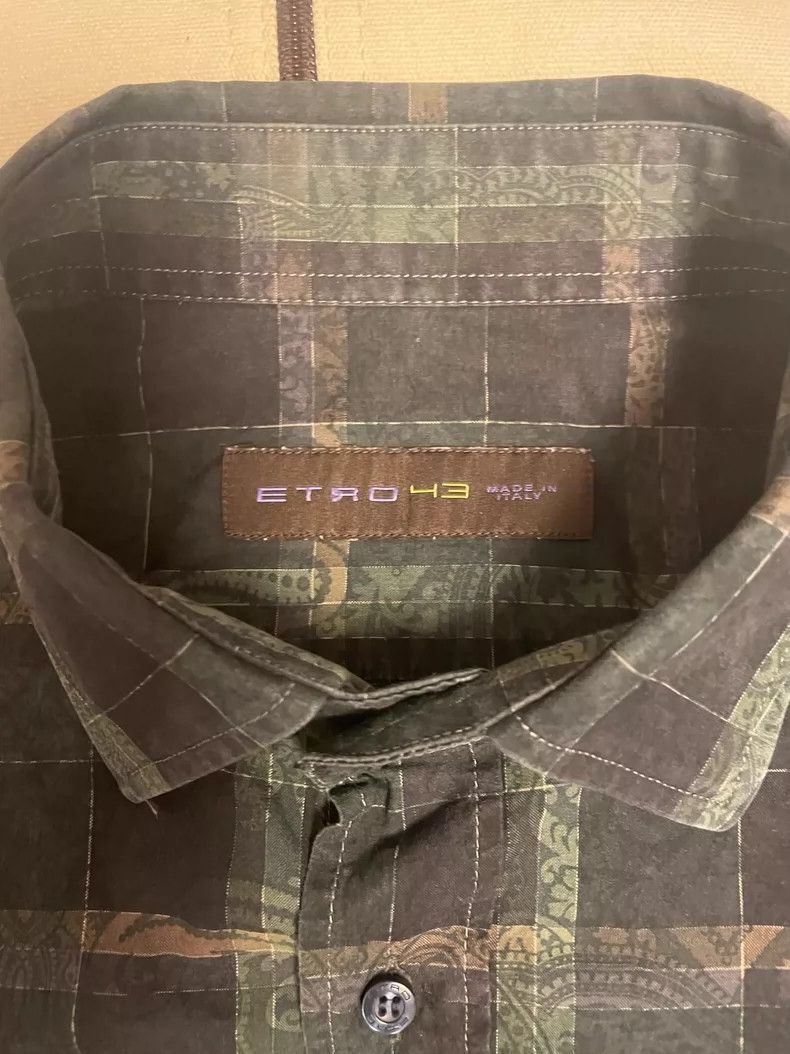 Etro ETRO Men's Long Sleeve Button-Up Shirt Size US L / EU 52-54 / 3 - 6 Thumbnail