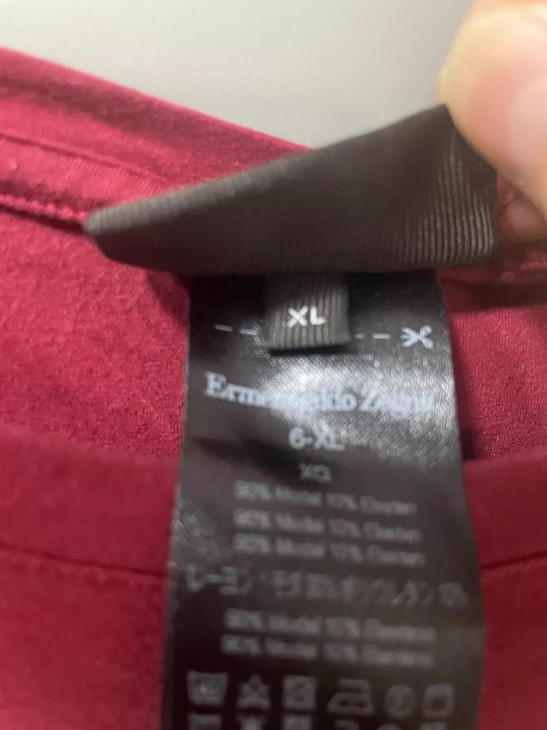 Ermenegildo Zegna Ermenegildo Zegna Red T-Shirt in Size XL Size US XL / EU 56 / 4 - 7 Thumbnail