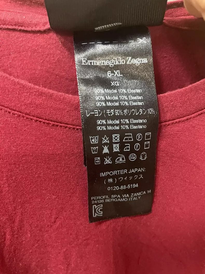 Ermenegildo Zegna Ermenegildo Zegna Red T-Shirt in Size XL Size US XL / EU 56 / 4 - 6 Thumbnail