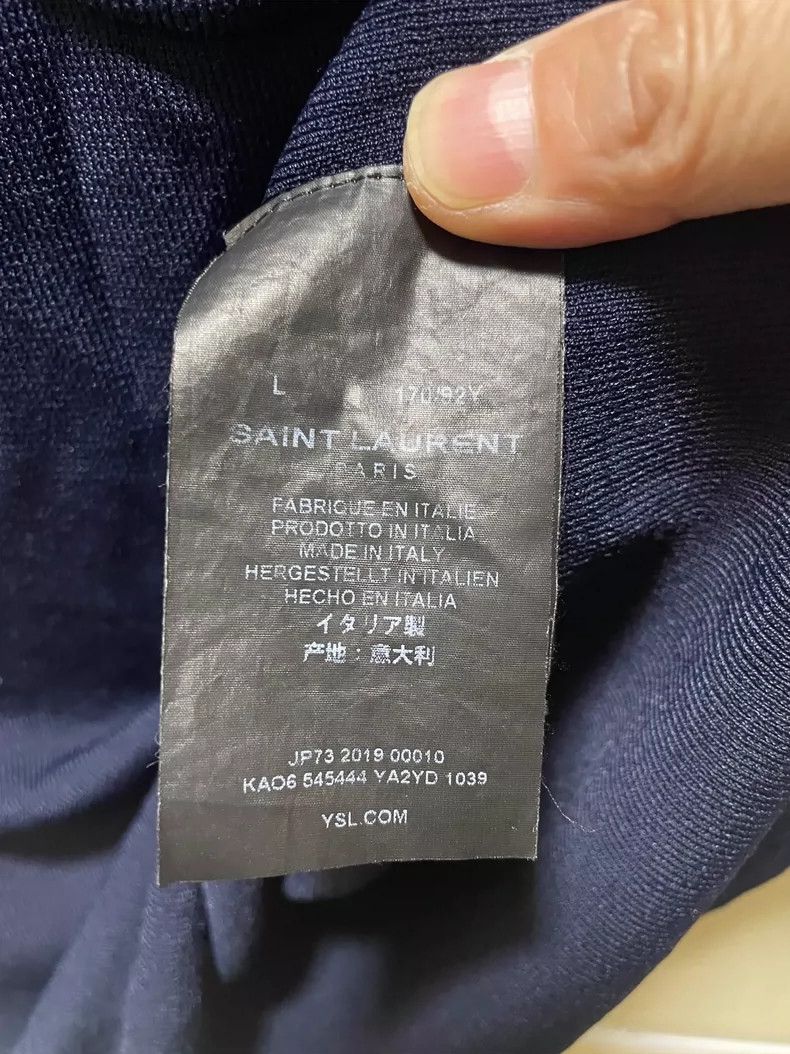 Saint Laurent Paris Saint Laurent Knitted Short Sleeve Polo Shirt Size US S / EU 44-46 / 1 - 6 Thumbnail