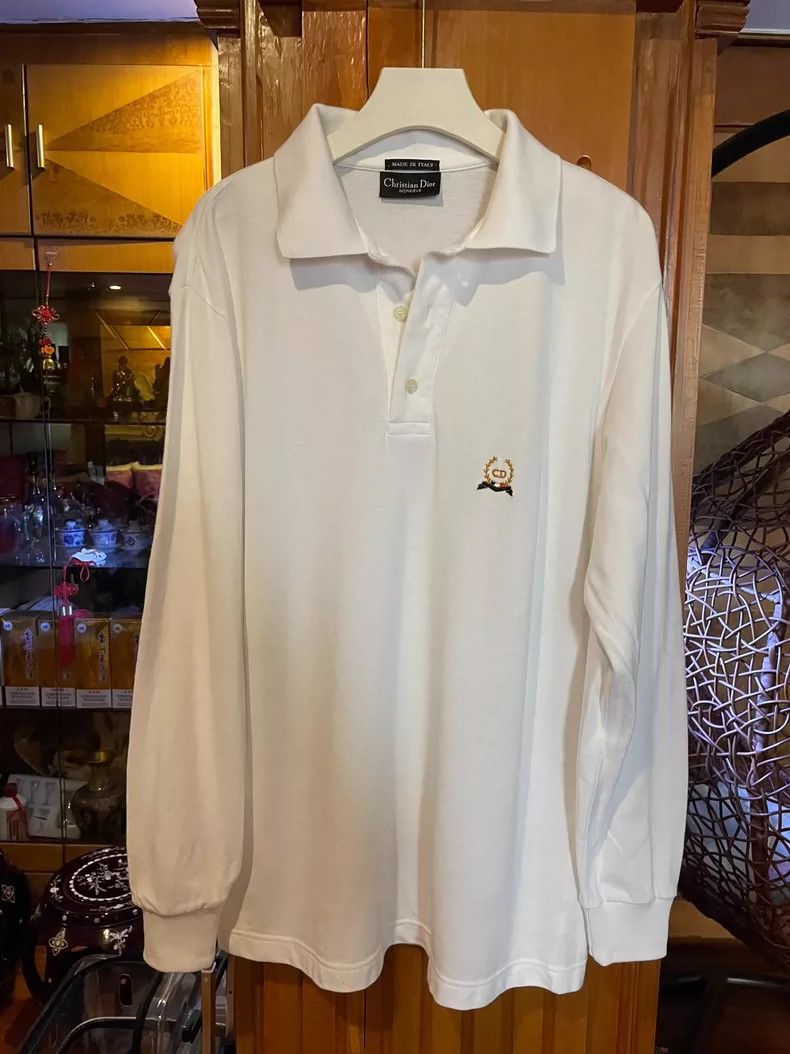 Dior Christian Dior Long Sleeve Polo Shirt M Size US M / EU 48-50 / 2 - 3 Thumbnail