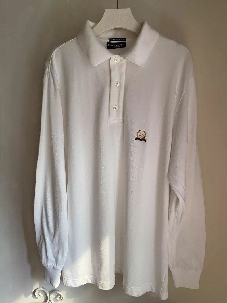 Dior Christian Dior Long Sleeve Polo Shirt M Size US M / EU 48-50 / 2 - 7 Thumbnail