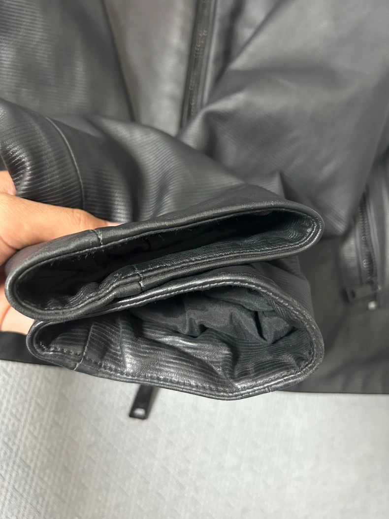 Emporio Armani Armani Men’s Black Leather Jacket Size US M / EU 48-50 / 2 - 7 Thumbnail