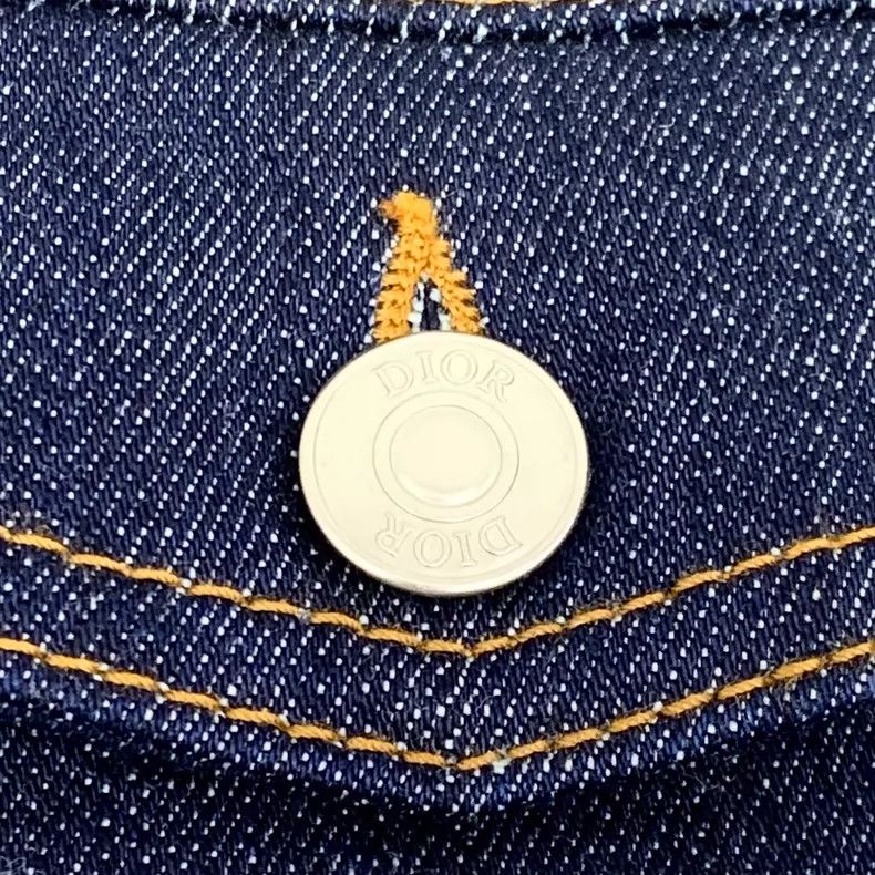 Dior Dior Blue Logo Cotton Denim Jacket Size US XS / EU 42 / 0 - 5 Thumbnail