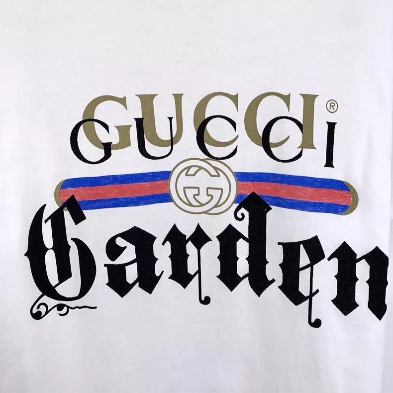 Gucci Gucci White Logo Print Cotton T-Shirt Size US S / EU 44-46 / 1 - 4 Thumbnail