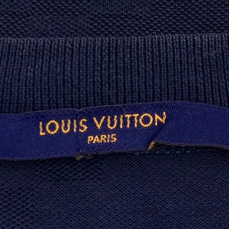 Louis Vuitton Louis Vuitton Dark Blue Cotton Short Sleeve T-Shirt Size US XXL / EU 58 / 5 - 6 Thumbnail
