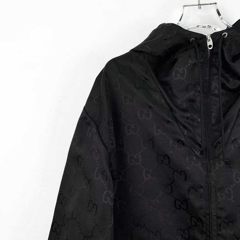 Gucci Gucci Black Logo Zip-Up Hoodie Jacket Size US S / EU 44-46 / 1 - 3 Thumbnail