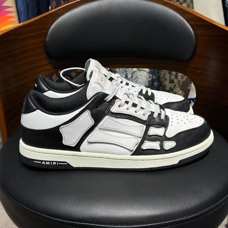 Amiri Amiri Bone Shoes Black White Edition Size US 10.5 / EU 43-44 - 5 Thumbnail