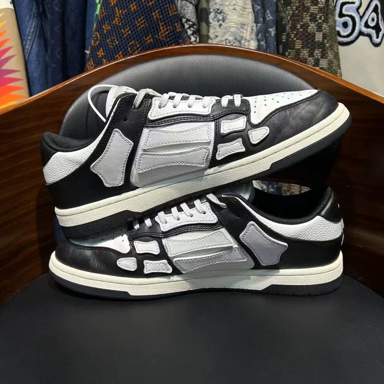 Amiri Amiri Bone Shoes Black White Edition Size US 10.5 / EU 43-44 - 6 Thumbnail
