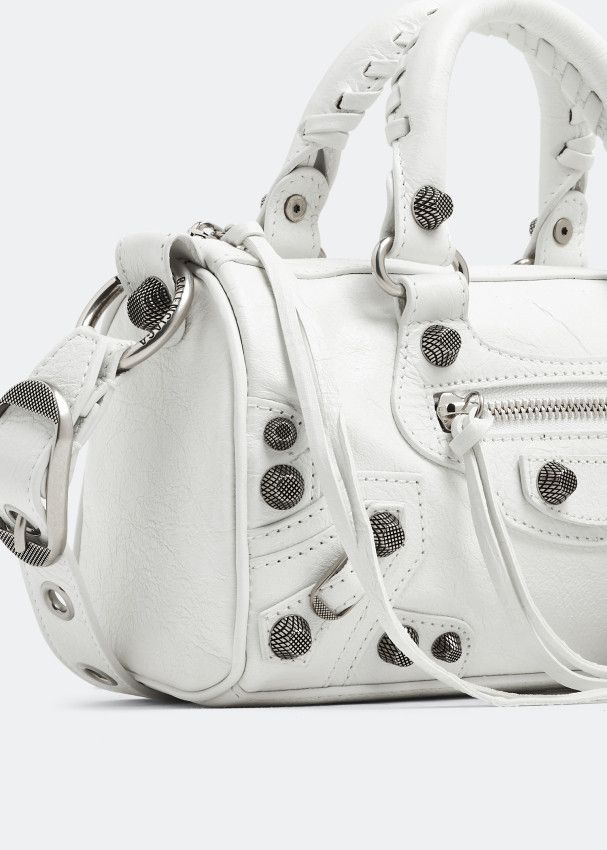 Balenciaga Le Cagole mini duffle bag in white Size ONE SIZE - 3 Thumbnail