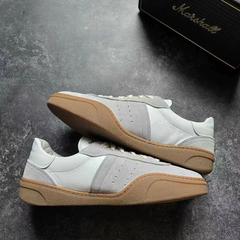 Acne Studios Acne Studios Gray White Leather Sneakers Size 43 Size US 10 / EU 43 - 2 Thumbnail
