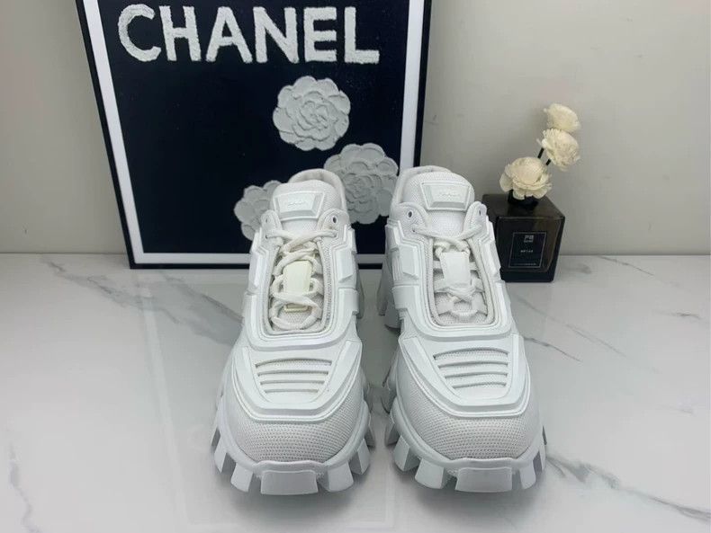 Prada Prada White Thick Sole Gear Shoes Size US 7.5 / EU 40-41 - 2 Thumbnail