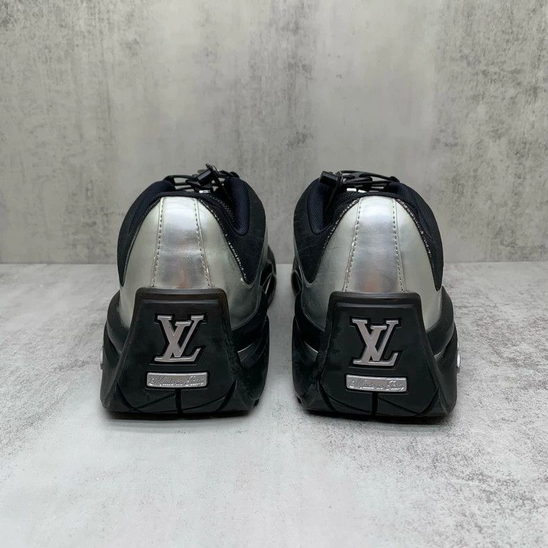 Louis Vuitton Silver Thick-Soled Sneakers Size 6.5 Size US 6.5 / EU 39-40 - 4 Thumbnail