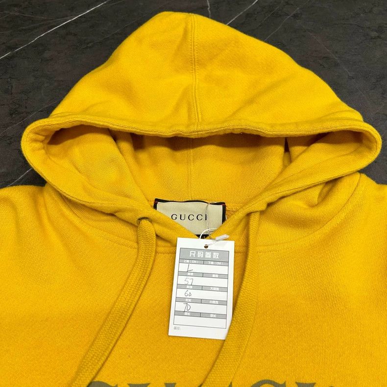Gucci Gucci Graffiti Yellow Hoodie Size US M / EU 48-50 / 2 - 3 Thumbnail