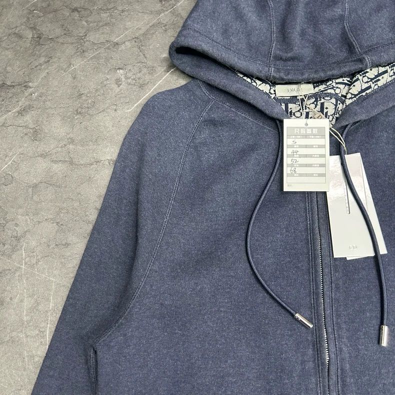 Dior Dior Logo Wool Hoodie Jacket Size US S / EU 44-46 / 1 - 4 Thumbnail