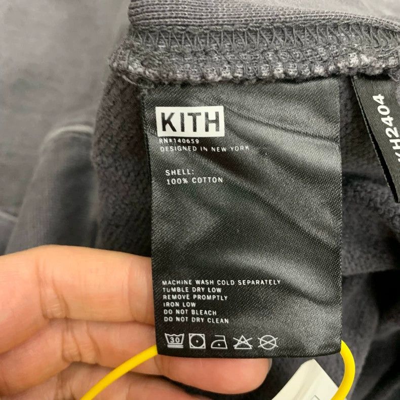 Kith KITH Water-Washed Black Hoodie Sweatshirt Size US XL / EU 56 / 4 - 4 Thumbnail