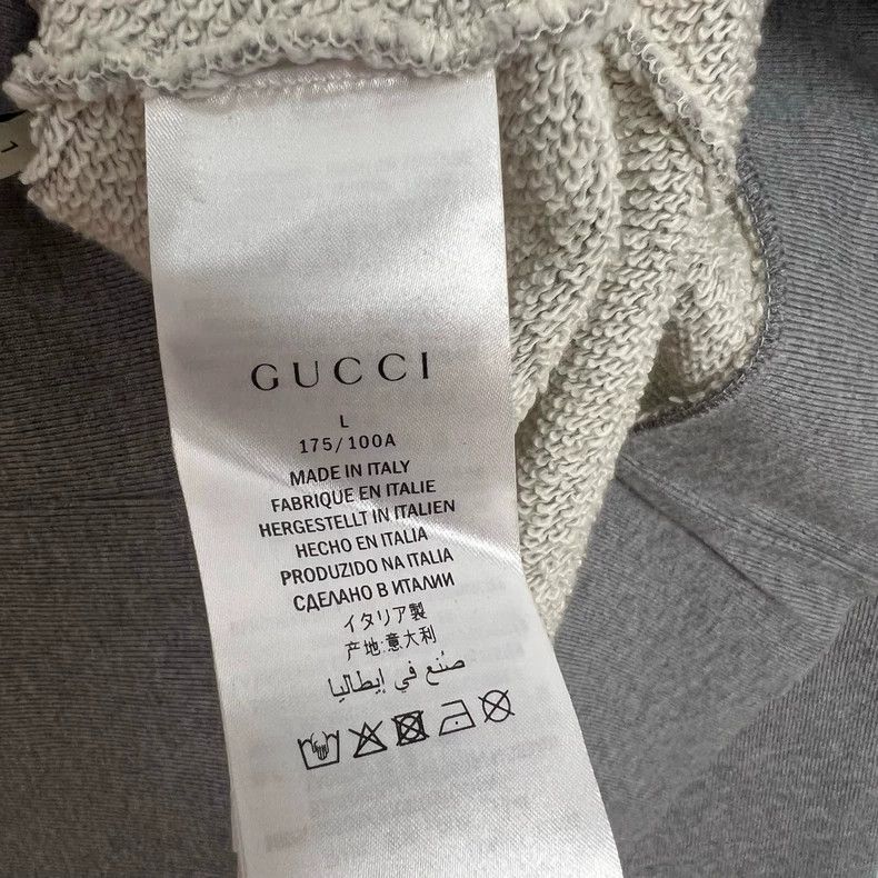 Gucci Gucci Gray Tiger Embroidered Sweatshirt L Size Size US L / EU 52-54 / 3 - 3 Thumbnail
