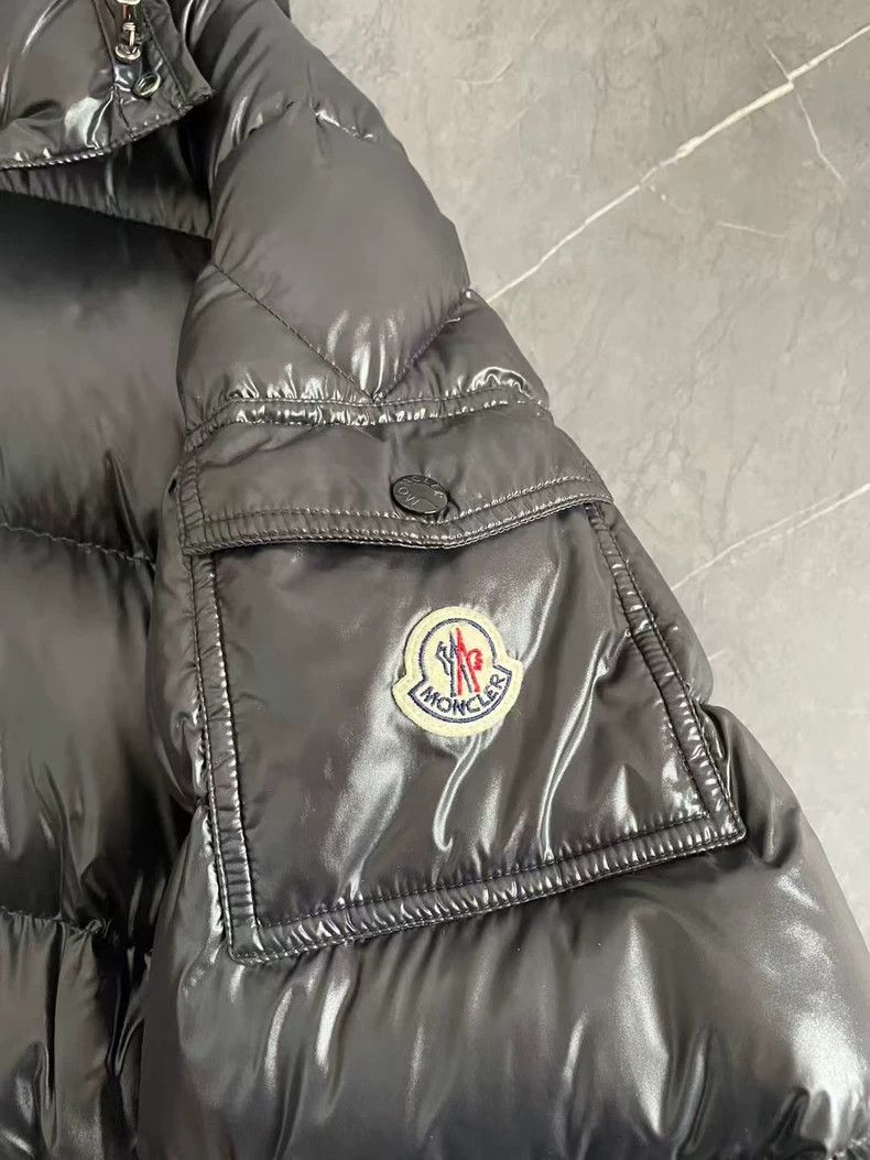 Moncler Black Shiny Down Jacket Size 6 Size US L / EU 52-54 / 3 - 2 Thumbnail