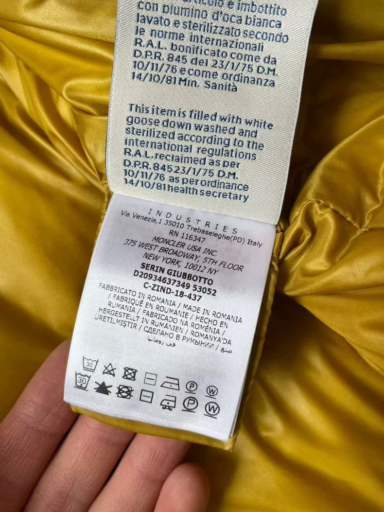 Moncler Yellow Puffer Jacket Size 3 Size US M / EU 48-50 / 2 - 6 Thumbnail