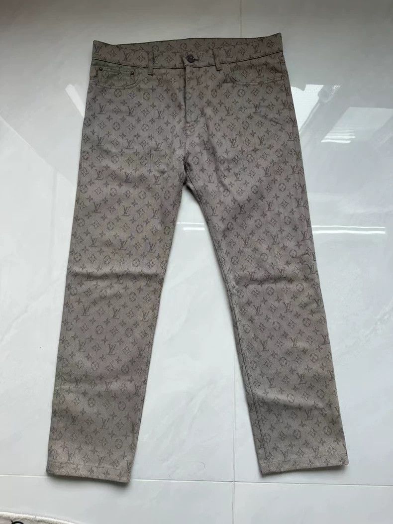 Louis Vuitton Louis Vuitton Monogram Gray Denim Pants Size US 34 / EU 50 - 4 Thumbnail
