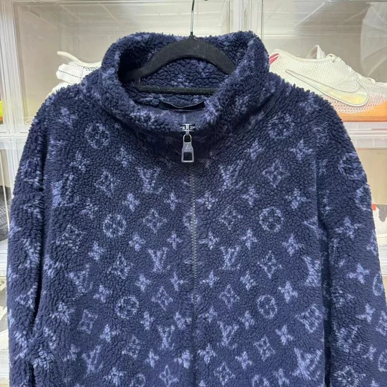 Louis Vuitton LV Deep Blue Teddy Jacket Size XL Size US XL / EU 56 / 4 - 3 Thumbnail