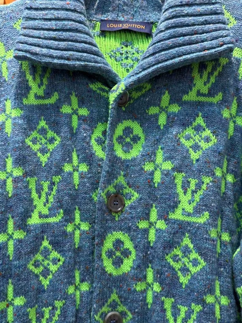 Louis Vuitton Louis Vuitton Wool Cardigan with Print Size US XXL / EU 58 / 5 - 3 Thumbnail
