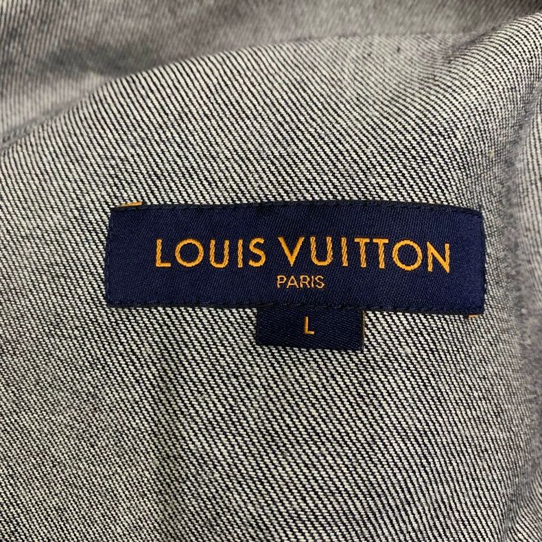 Louis Vuitton Dark Blue Floral Short Sleeve Shirt Size US L / EU 52-54 / 3 - 3 Thumbnail