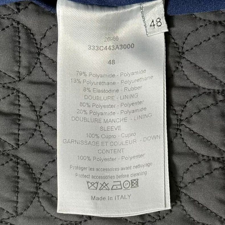 Dior Dior Blue Lock Button Jacket Size 48 Size US L / EU 52-54 / 3 - 3 Thumbnail