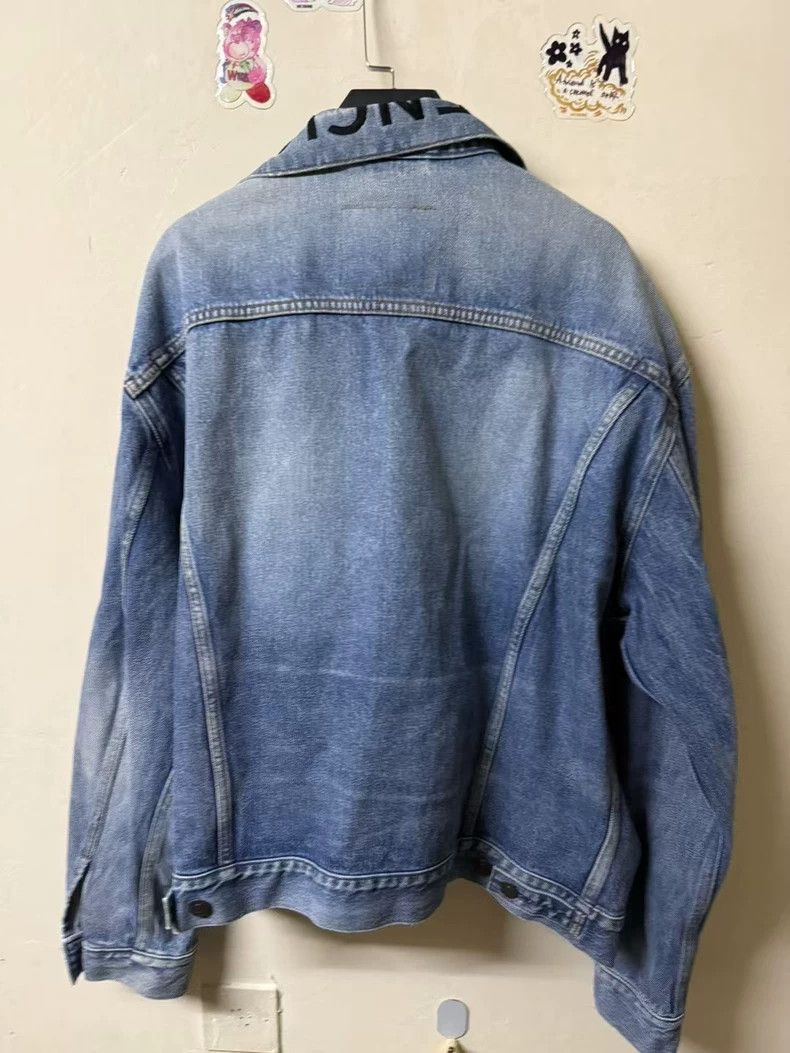 Balenciaga Balenciaga Embroidered Logo Denim Jacket Size US M / EU 48-50 / 2 - 2 Thumbnail