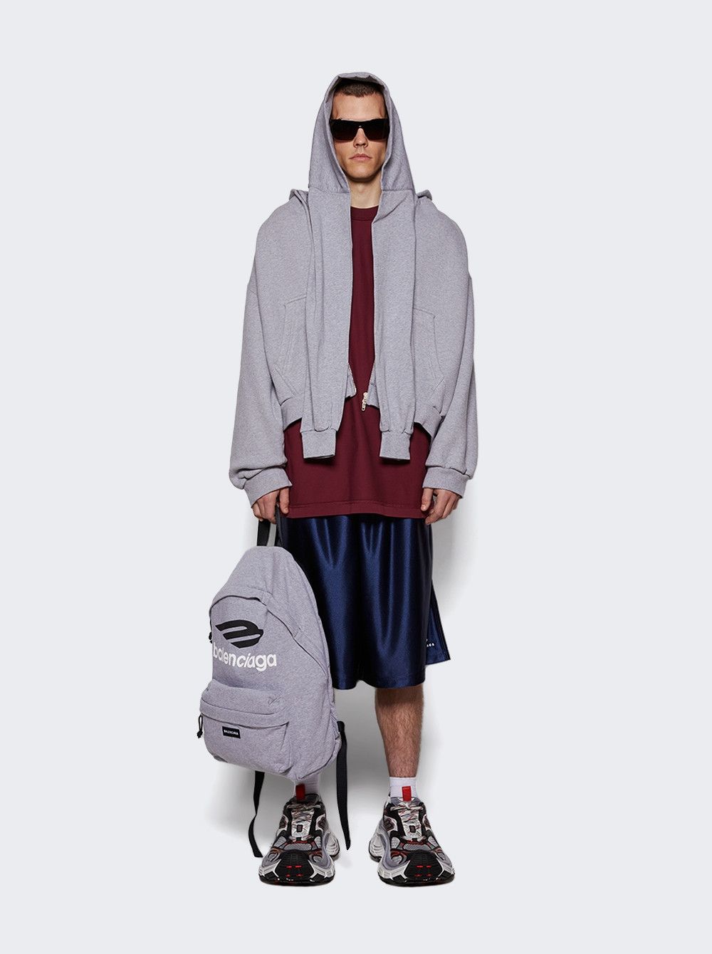 Balenciaga EXPLORER BACKPACK HEATHER GREY Size ONE SIZE - 3 Thumbnail