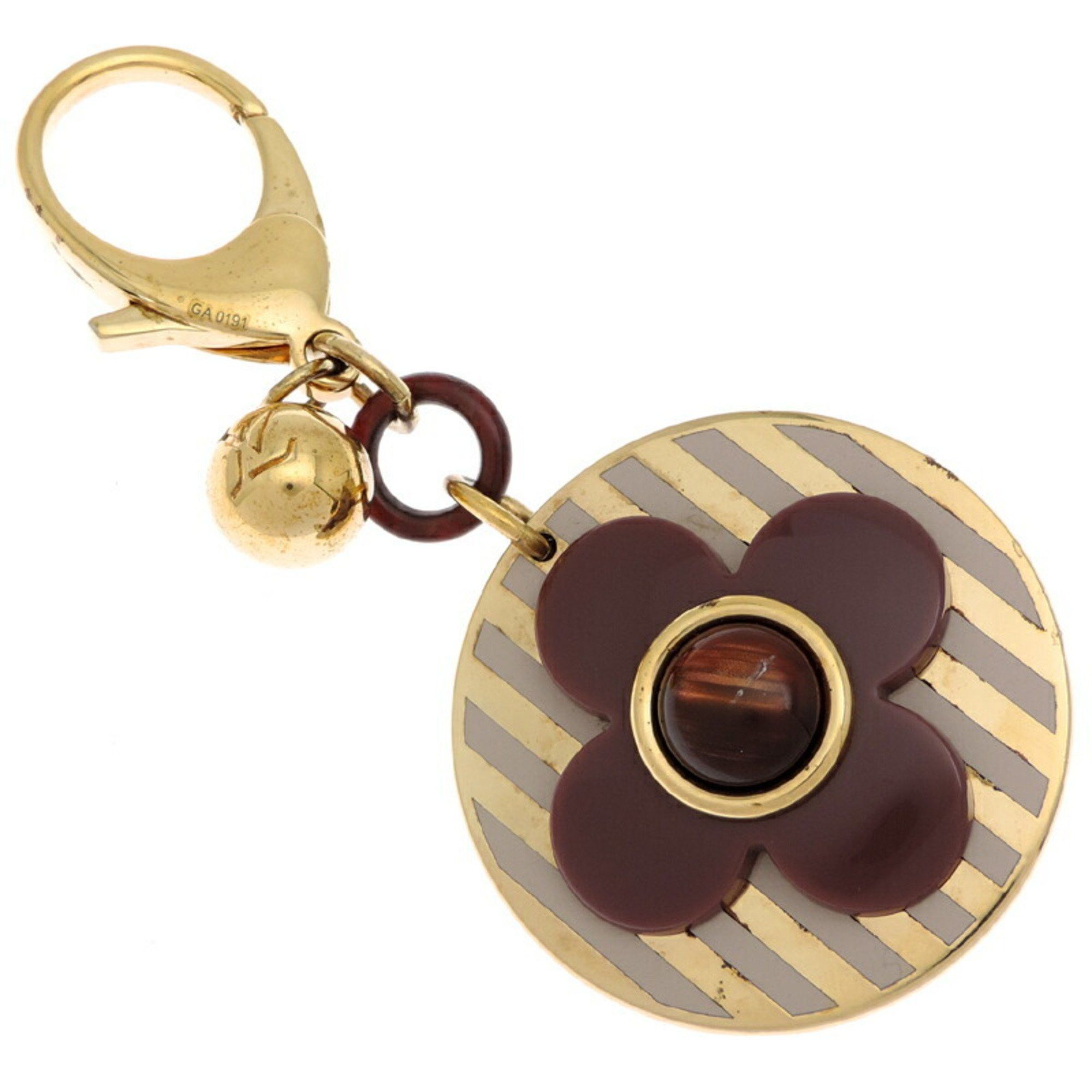 Louis Vuitton Louis Vuitton Bijoux Sac Monogram Rayure Women's Keychain M66464 ( ) GP Purple Size ONE SIZE - 2 Thumbnail