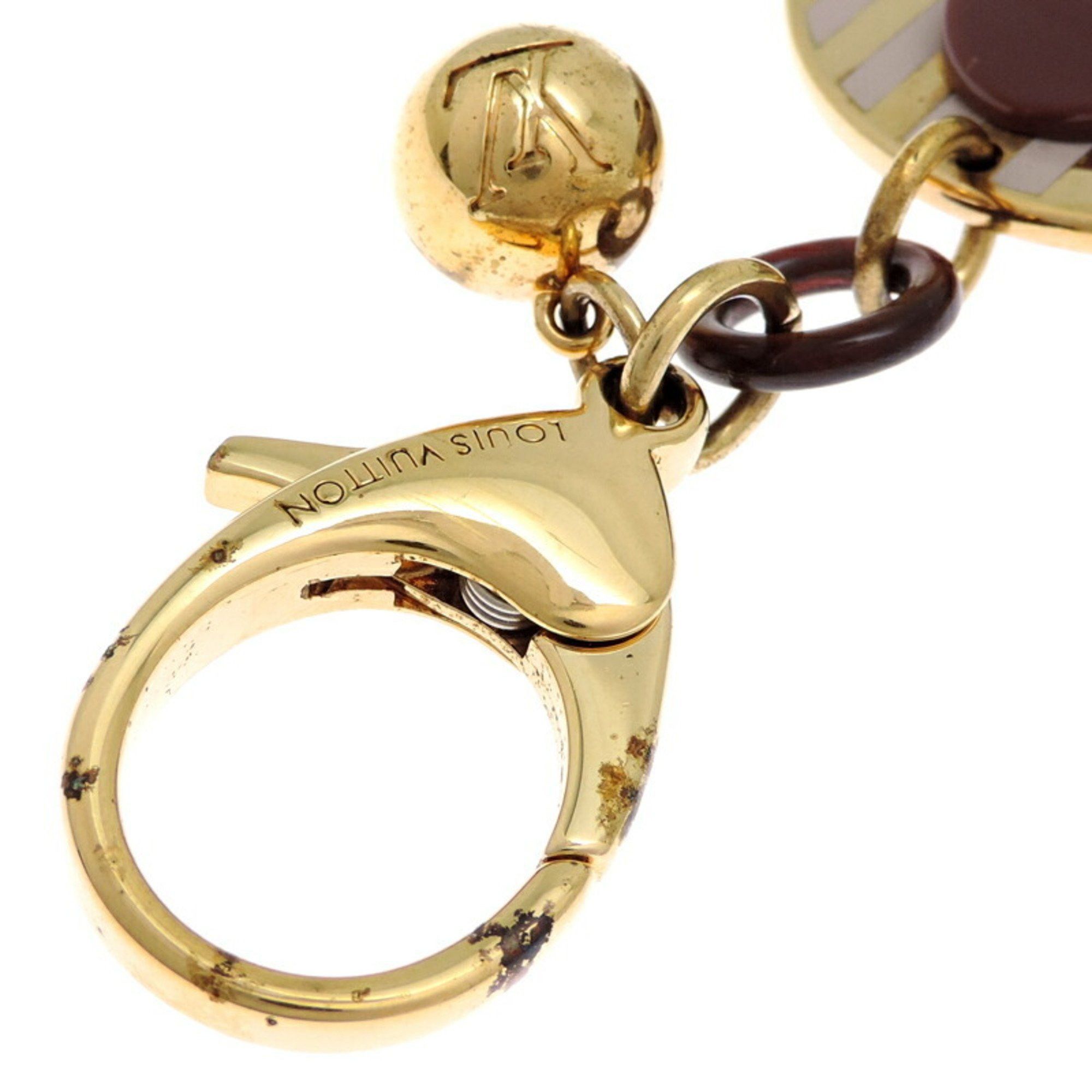 Louis Vuitton Louis Vuitton Bijoux Sac Monogram Rayure Women's Keychain M66464 ( ) GP Purple Size ONE SIZE - 3 Thumbnail