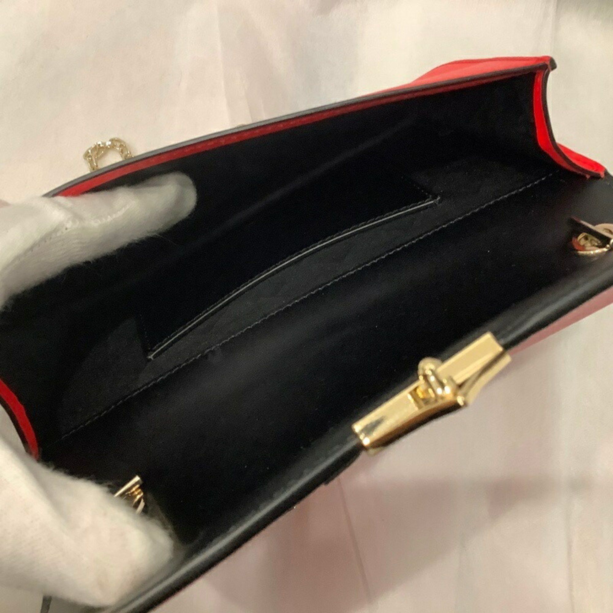 Emporio Armani EMPORIO ARMANI Chain Shoulder Bag Mini Pochette Red JA-20885 Size ONE SIZE - 9 Thumbnail