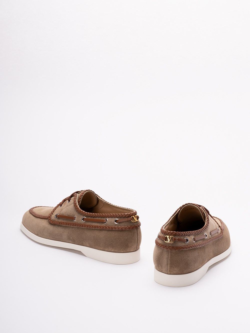Valentino `Boat Shoe` Lace-Up Shoes Size US 7 / EU 40 - 3 Thumbnail