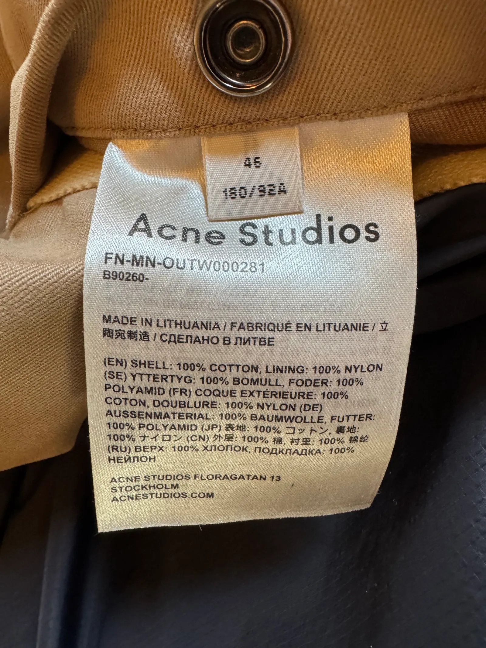 Acne Studios Acne Studios Jacket Size US S / EU 44-46 / 1 - 4 Thumbnail