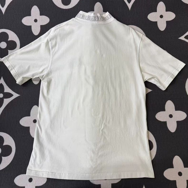 Dior Dior Embroidered Bee Stand Collar Short Sleeve Size US M / EU 48-50 / 2 - 2 Thumbnail