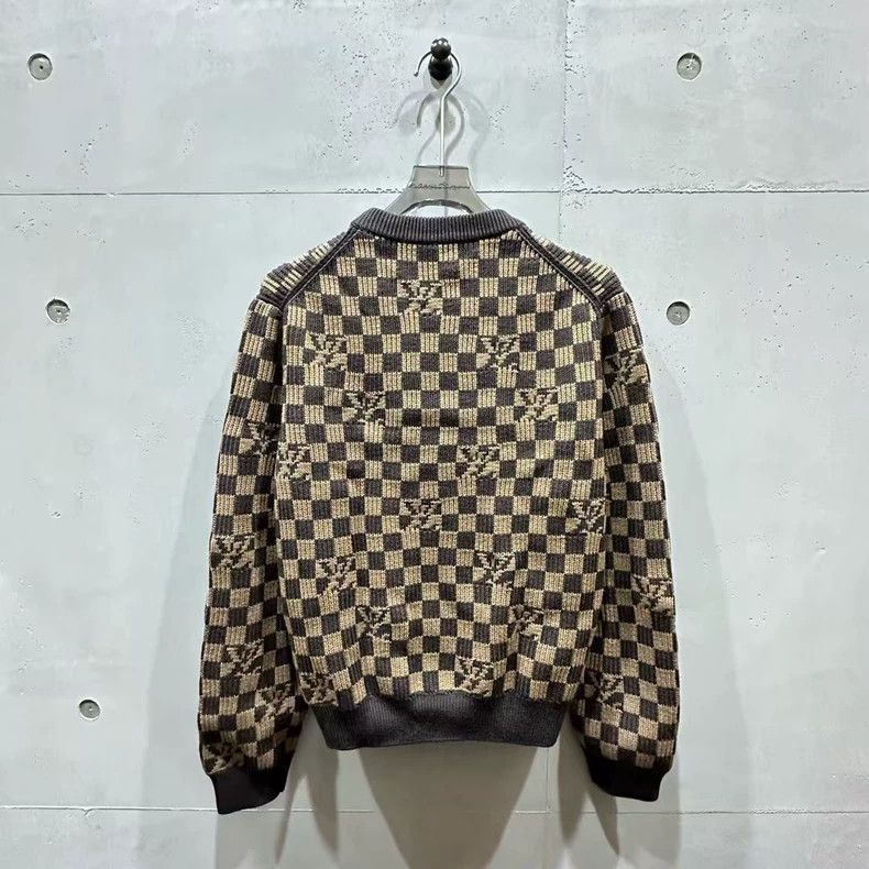 Louis Vuitton Louis Vuitton Checkered Pattern Wool Sweater Size US S / EU 44-46 / 1 - 2 Thumbnail