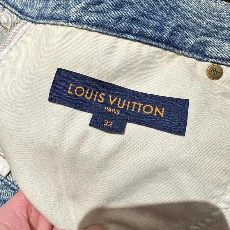 Louis Vuitton Louis Vuitton Vintage Distressed Denim Pants Size US 32 / EU 48 - 4 Thumbnail