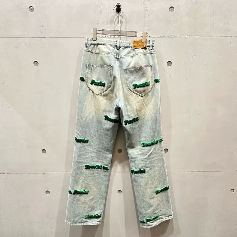 Louis Vuitton Louis Vuitton Vintage Distressed Denim Pants Size US 32 / EU 48 - 2 Thumbnail