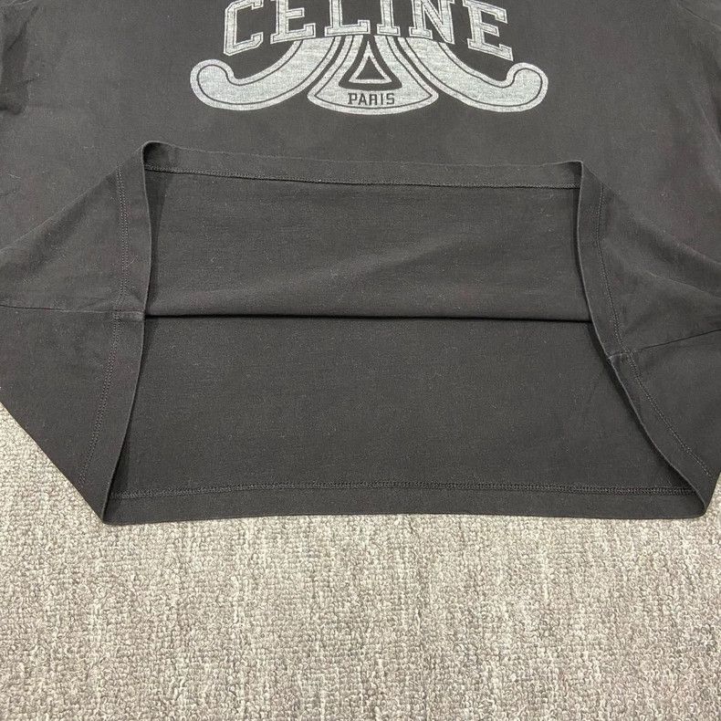 Celine Celine Black Short Sleeve Logo T-shirt Size US S / EU 44-46 / 1 - 8 Thumbnail