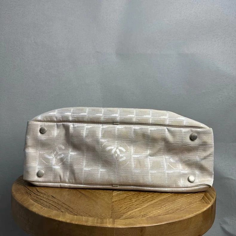 Chanel Chanel Silver Silk Handbag with Dust Bag Size ONE SIZE - 3 Thumbnail