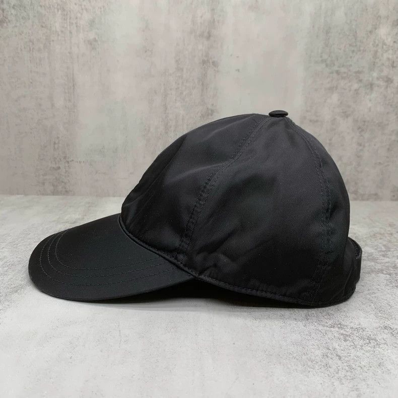 Prada Prada Black Baseball Cap with Dust Bag Size ONE SIZE - 2 Thumbnail