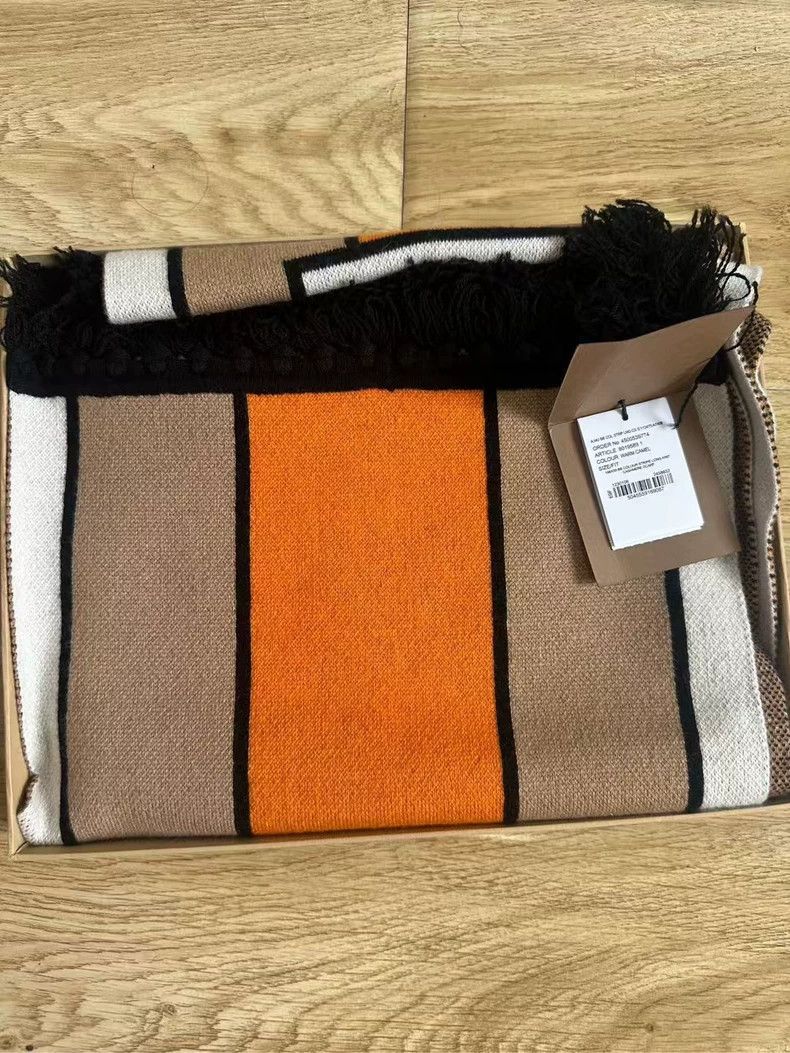 Burberry Burberry Stripe Logo Scarf Size ONE SIZE - 2 Thumbnail