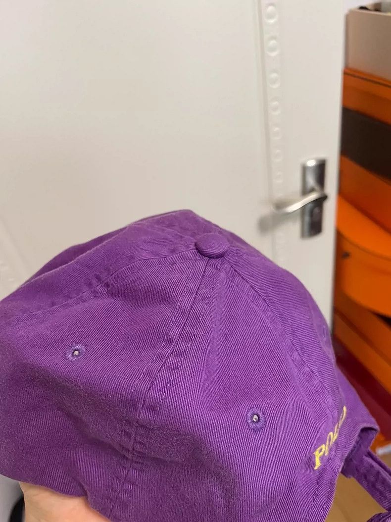Ralph Lauren Purple Label Raulph Lauren Purple Hat with Yellow Logo Size ONE SIZE - 3 Thumbnail
