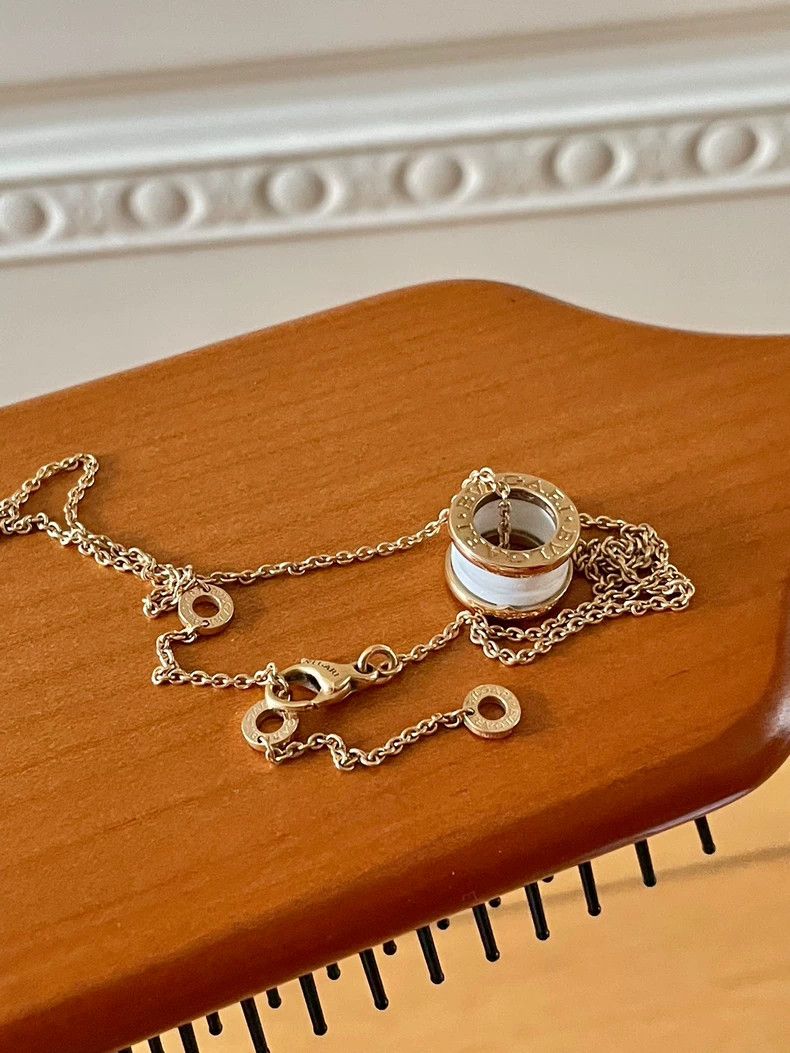 Bvlgari Bvlgari White Ceramic Necklace Gold Detail Size ONE SIZE - 5 Thumbnail