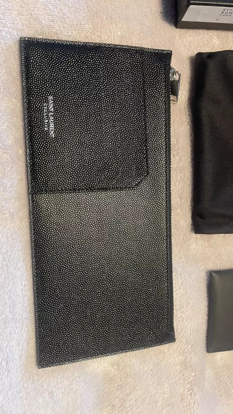 Yves Saint Laurent Saint Laurent Black Caviar Leather Wallet Size ONE SIZE - 2 Thumbnail