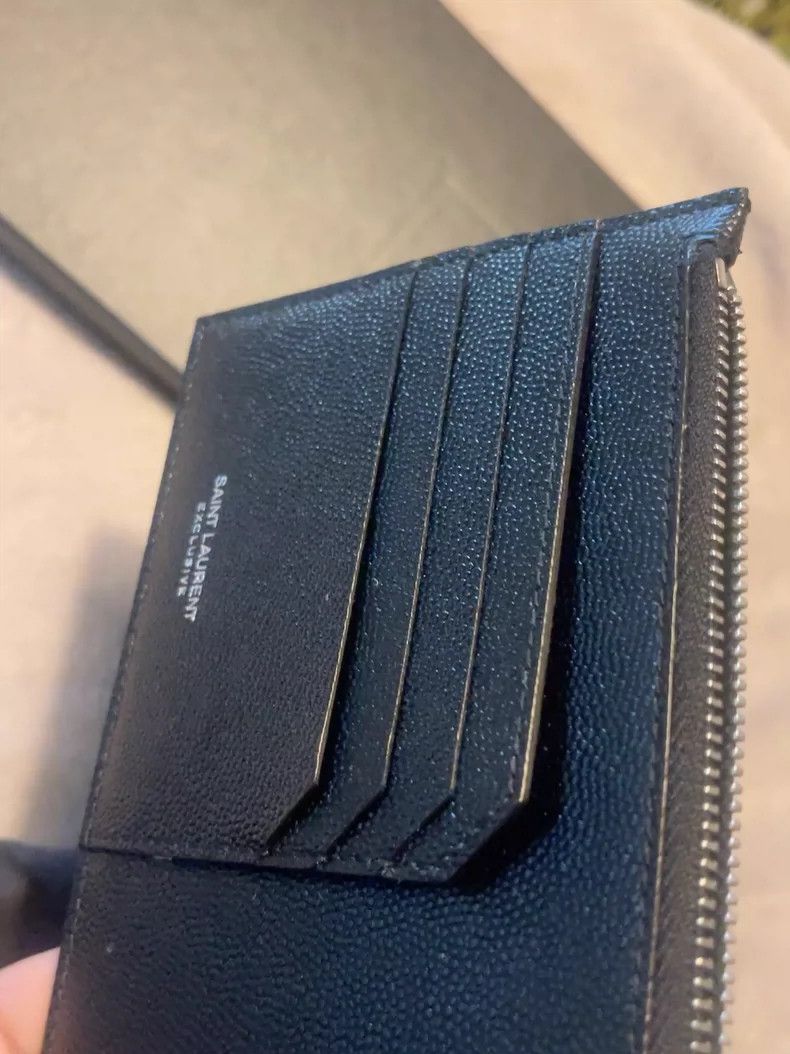 Yves Saint Laurent Saint Laurent Black Caviar Leather Wallet Size ONE SIZE - 7 Thumbnail