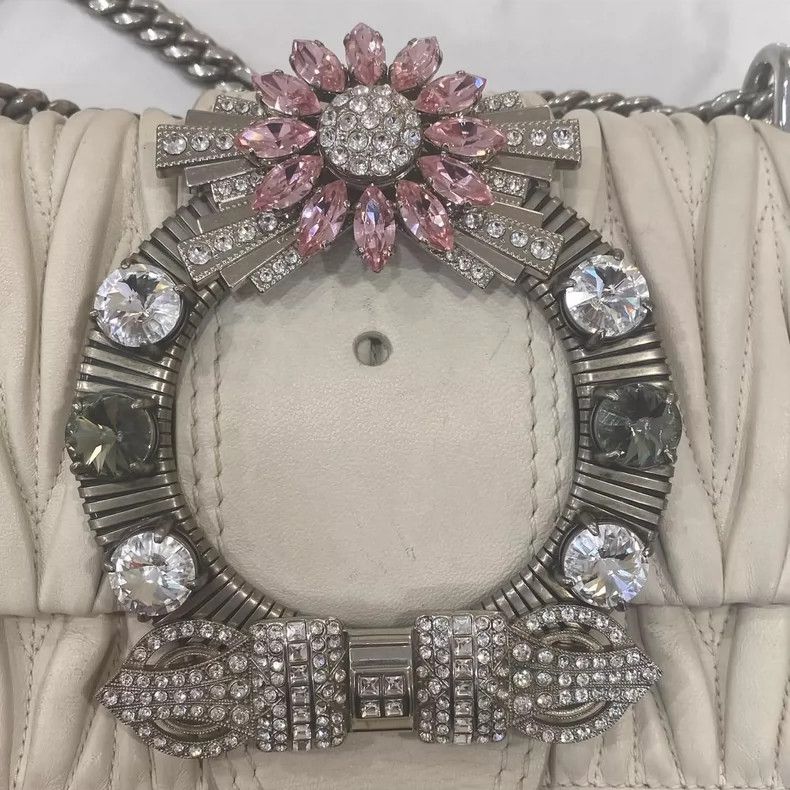 Miu Miu Miumiu Lady Chain Bag with Gemstones Size ONE SIZE - 9 Thumbnail